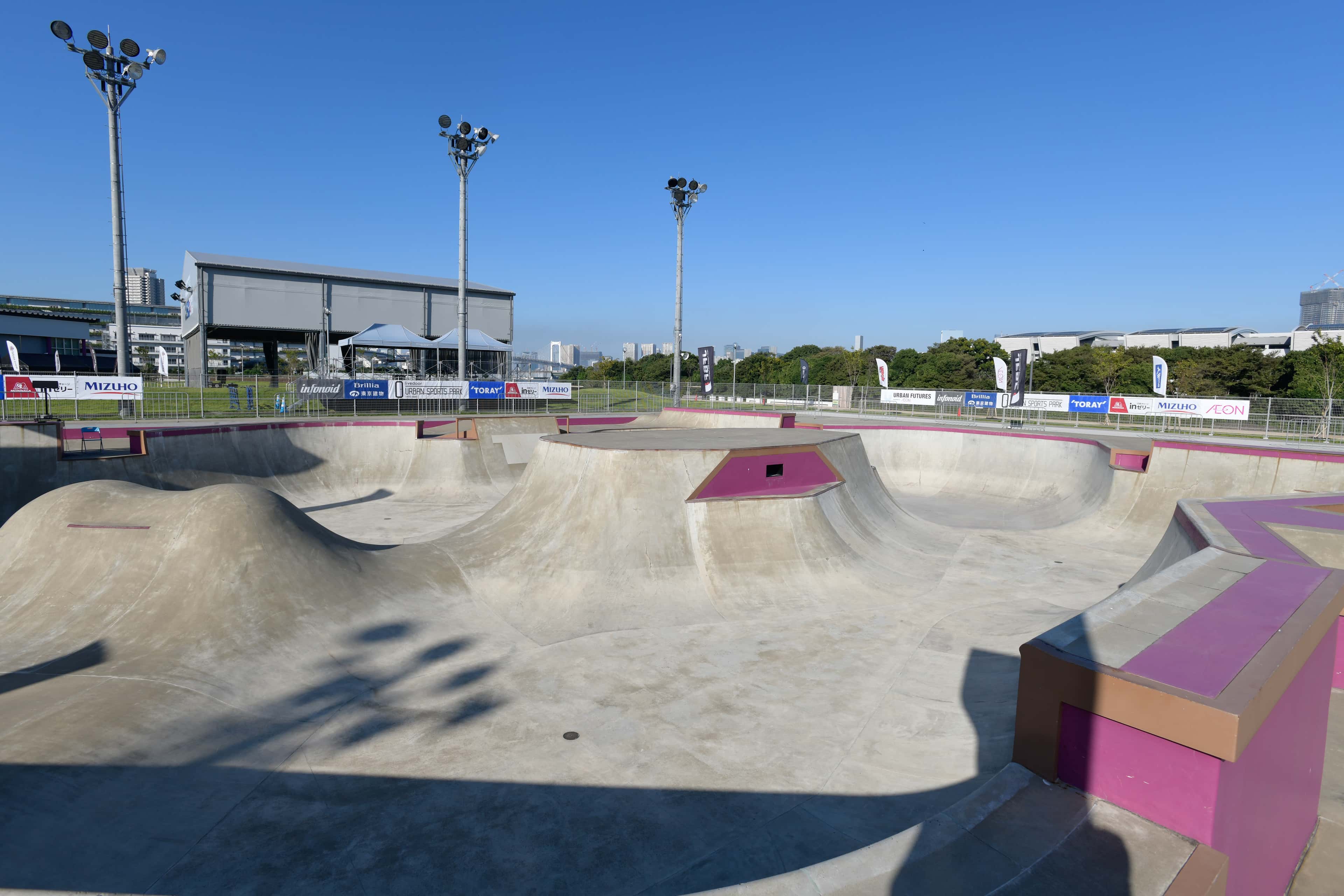 ①スケートボードパーク(パークエリア)